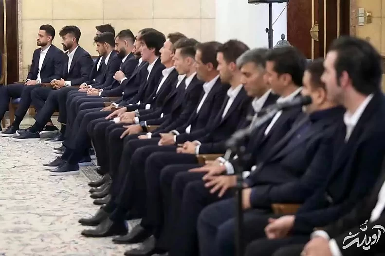 تصاویر - بدرقه ملی پوشان فوتبال با حضور رئیسی